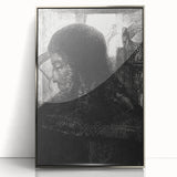 Dark Medieval Portrait Canvas – Gothic Wall Art for Timeless Decor
