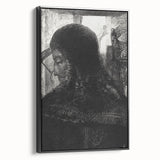 Dark Medieval Portrait Canvas – Gothic Wall Art for Timeless Decor