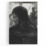 Dark Medieval Portrait Canvas – Gothic Wall Art for Timeless Decor