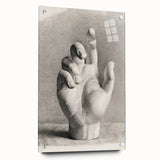 Vintage Gothic Prints – Medieval Gothic Canvas of Mysterious Hand Sketch