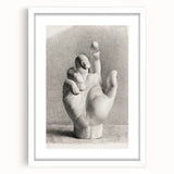 Vintage Gothic Prints – Medieval Gothic Canvas of Mysterious Hand Sketch