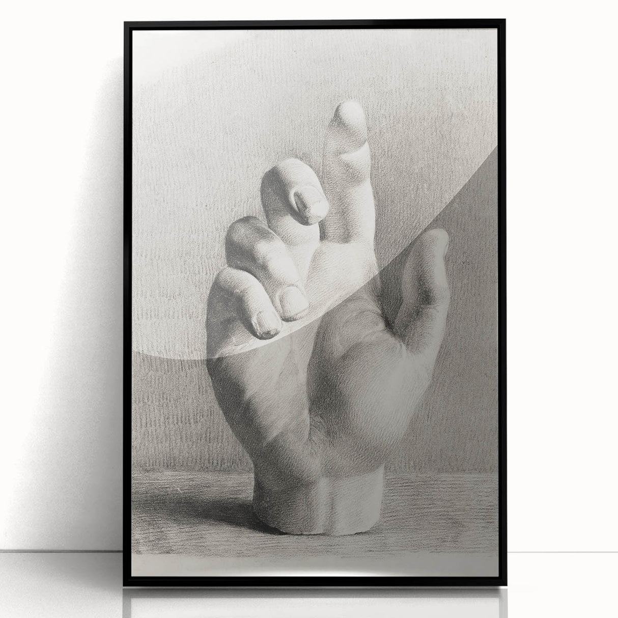 Vintage Gothic Prints – Medieval Gothic Canvas of Mysterious Hand Sketch