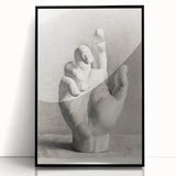 Vintage Gothic Prints – Medieval Gothic Canvas of Mysterious Hand Sketch