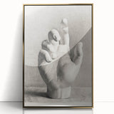 Vintage Gothic Prints – Medieval Gothic Canvas of Mysterious Hand Sketch