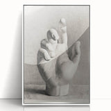 Vintage Gothic Prints – Medieval Gothic Canvas of Mysterious Hand Sketch