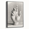 Vintage Gothic Prints – Medieval Gothic Canvas of Mysterious Hand Sketch