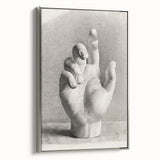 Vintage Gothic Prints – Medieval Gothic Canvas of Mysterious Hand Sketch