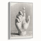 Vintage Gothic Prints – Medieval Gothic Canvas of Mysterious Hand Sketch