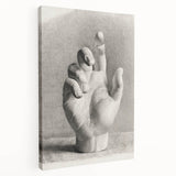 Vintage Gothic Prints – Medieval Gothic Canvas of Mysterious Hand Sketch