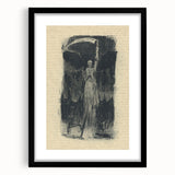 Mysterious Gothic Artworks – Vintage Gothic Print of Grim Reaper Figure