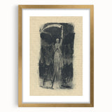 Mysterious Gothic Artworks – Vintage Gothic Print of Grim Reaper Figure