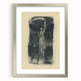 Mysterious Gothic Artworks – Vintage Gothic Print of Grim Reaper Figure
