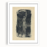 Mysterious Gothic Artworks – Vintage Gothic Print of Grim Reaper Figure