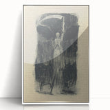 Mysterious Gothic Artworks – Vintage Gothic Print of Grim Reaper Figure