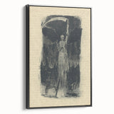 Mysterious Gothic Artworks – Vintage Gothic Print of Grim Reaper Figure