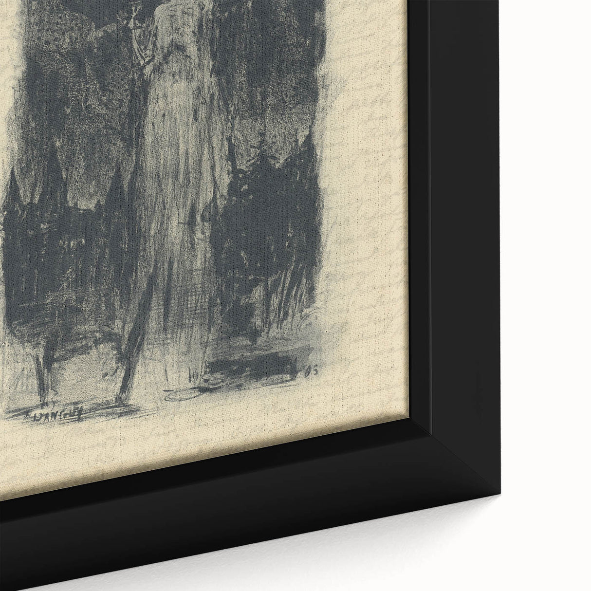 Mysterious Gothic Artworks – Vintage Gothic Print of Grim Reaper Figure
