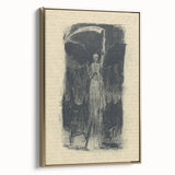 Mysterious Gothic Artworks – Vintage Gothic Print of Grim Reaper Figure