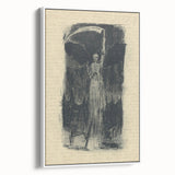 Mysterious Gothic Artworks – Vintage Gothic Print of Grim Reaper Figure