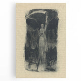 Mysterious Gothic Artworks – Vintage Gothic Print of Grim Reaper Figure