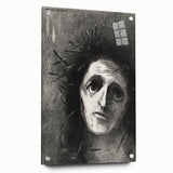 Gothic Wall Art – Mysterious Gothic Print of Thorn-Crowned Figure