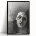 Gothic Wall Art – Mysterious Gothic Print of Thorn-Crowned Figure