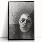 Gothic Wall Art – Mysterious Gothic Print of Thorn-Crowned Figure