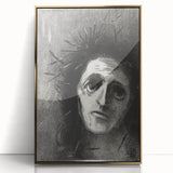 Gothic Wall Art – Mysterious Gothic Print of Thorn-Crowned Figure