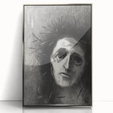 Gothic Wall Art – Mysterious Gothic Print of Thorn-Crowned Figure