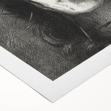 Gothic Wall Art – Mysterious Gothic Print of Thorn-Crowned Figure