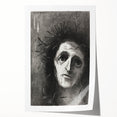 Gothic Wall Art – Mysterious Gothic Print of Thorn-Crowned Figure