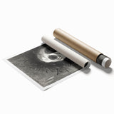 Gothic Wall Art – Mysterious Gothic Print of Thorn-Crowned Figure