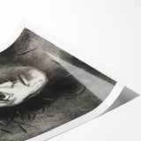 Gothic Wall Art – Mysterious Gothic Print of Thorn-Crowned Figure