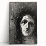 Gothic Wall Art – Mysterious Gothic Print of Thorn-Crowned Figure