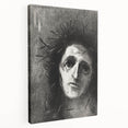 Gothic Wall Art – Mysterious Gothic Print of Thorn-Crowned Figure