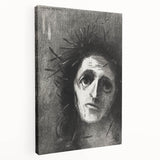 Gothic Wall Art – Mysterious Gothic Print of Thorn-Crowned Figure