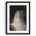 Gothic Wall Art – Vintage Gothic Print of Veiled Woman Reading