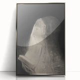 Gothic Wall Art – Vintage Gothic Print of Veiled Woman Reading