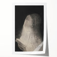 Gothic Wall Art – Vintage Gothic Print of Veiled Woman Reading