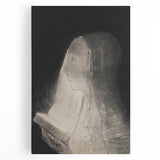 Gothic Wall Art – Vintage Gothic Print of Veiled Woman Reading