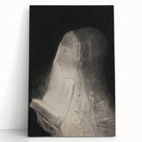 Gothic Wall Art – Vintage Gothic Print of Veiled Woman Reading