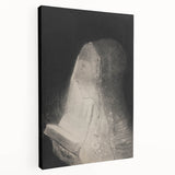 Gothic Wall Art – Vintage Gothic Print of Veiled Woman Reading