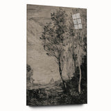 Medieval Gothic Canvas - Mysterious Landscape Dark Decor Style