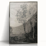 Medieval Gothic Canvas - Mysterious Landscape Dark Decor Style