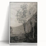 Medieval Gothic Canvas - Mysterious Landscape Dark Decor Style
