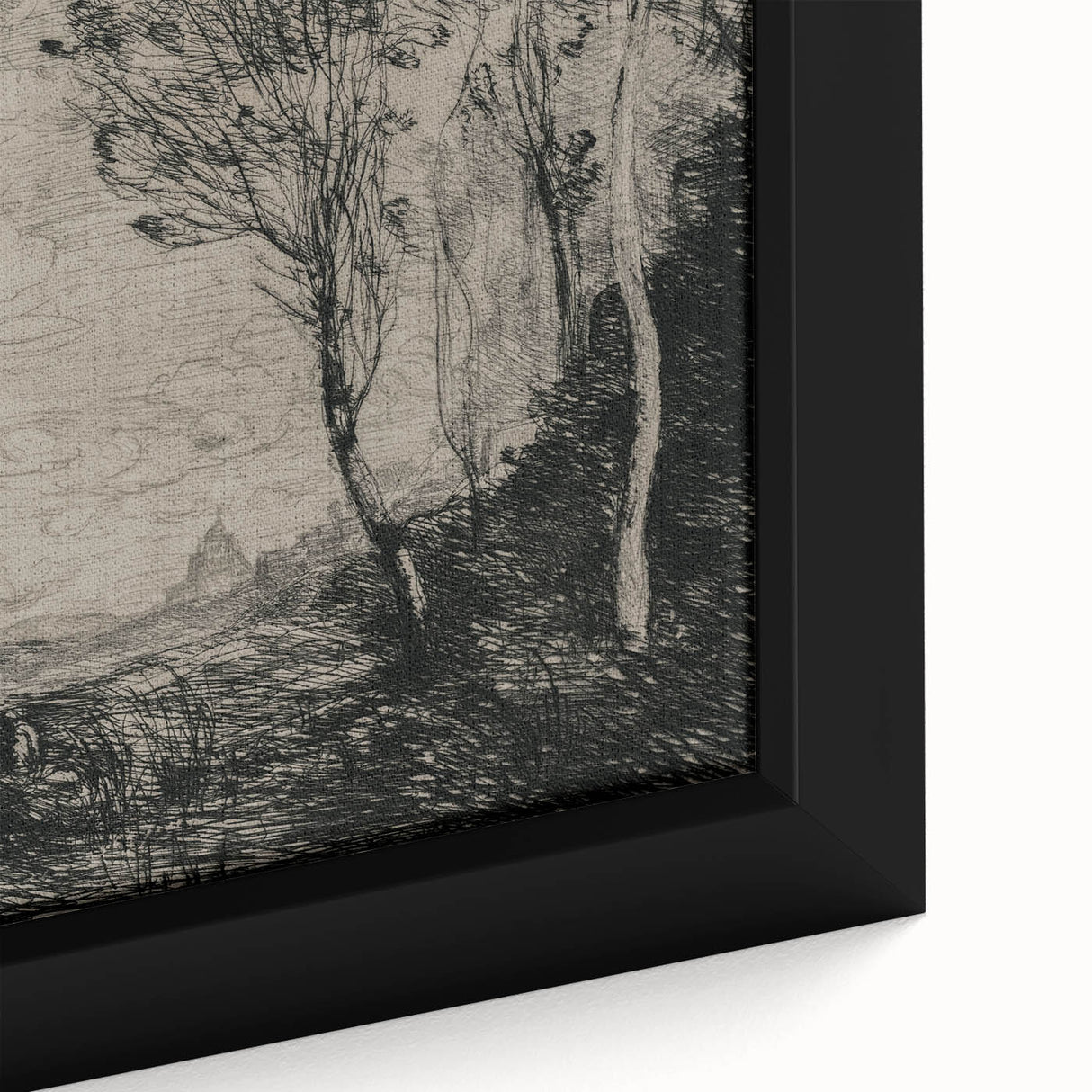 Medieval Gothic Canvas - Mysterious Landscape Dark Decor Style