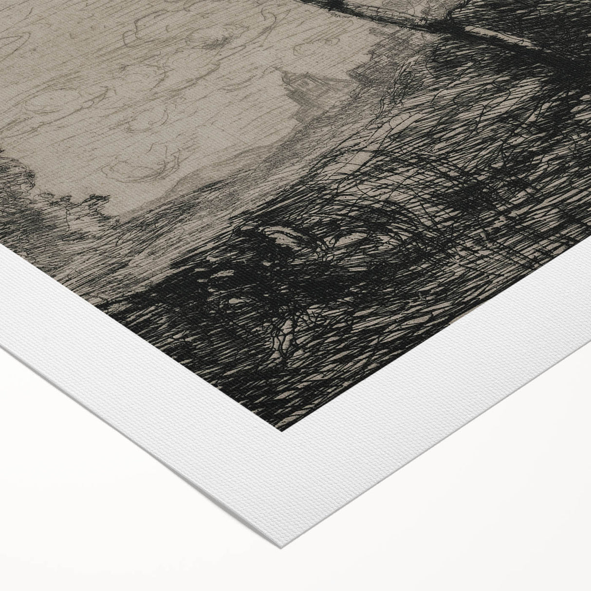 Medieval Gothic Canvas - Mysterious Landscape Dark Decor Style