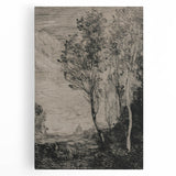 Medieval Gothic Canvas - Mysterious Landscape Dark Decor Style