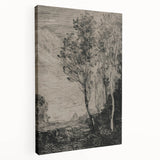 Medieval Gothic Canvas - Mysterious Landscape Dark Decor Style