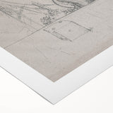 Gothic Wall Art – Intricate Vintage Gothic Sketch of Woman and Symbols