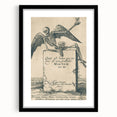 Dark Gothic Skeleton Art - Vintage Memento Mori Gothic Wall Print